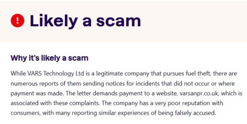 SCAMWISE SCREENSHOT