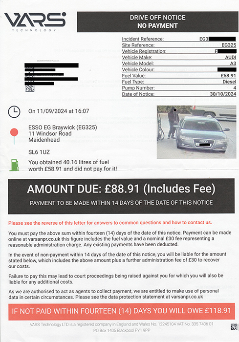 The first demand letter sent to SV by VARS Technology